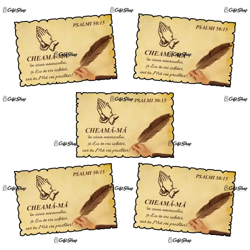 Psalmul 50:15, magnet frigider mgs041